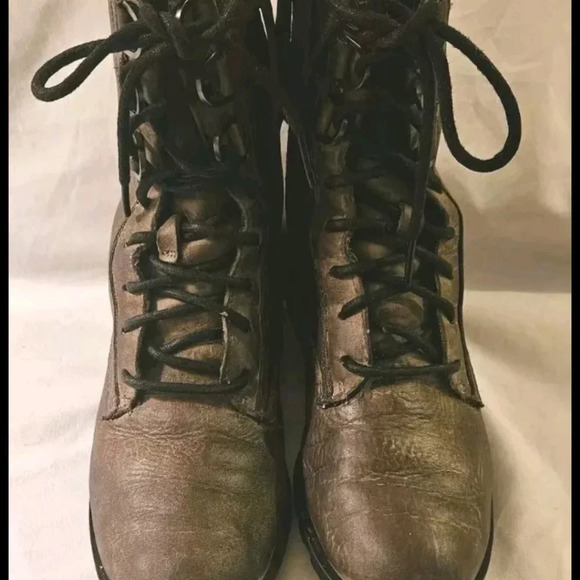 Sorel Phoenix Saddle Brown Side Zip Lace Up Boots Womens 7  Great Condition - Picture 7 of 8